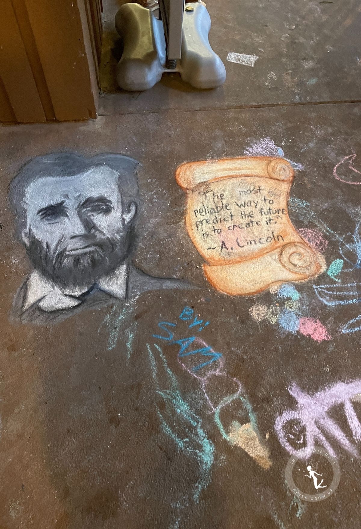 fourth at the fort chalk art